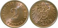 d 1.0 2 Pf 01104G~1.0 2 Pfennig 1904G stgl !!! J 011