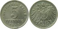 d 1.5 5 Pf 29715D~1.5 5 Pfennig  1915D uncirculiert vz/st J 297