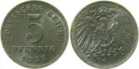 d 5 Pf 29722-~1.2b 5 Pfennig  1922 o.Mzz. prfr. min. Korrosion l !! J 297