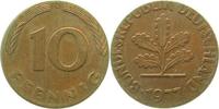 d 2 Pfennig F38377D1.5 10 Pfennig 77D auf Schrötling !!!! J 383