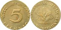 d 5 Pf F38250J2.0a 5 Pfennig 50J in 1Pfennig Größe Kupfer J 382
