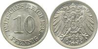 d  01393A~1.5b 10 Pfennig  1893A f.prfr. min. Fleckchen am Rand J 013