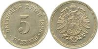d 5 Pf 00388A~1.2b 5 Pfennig 1888A prfr !!! minimale Krätzerchen J 003