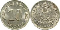 d 013n08E~1.1 10 Pfennig 1908E prfr/stgl !! J 013