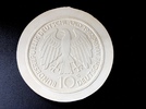 d 45392G~1.2-Gips 10 DM 1992G Kollwitz, abgelehnter Entwurf von Rodewald, Unikat unc. J 453