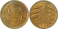 d 30924A~1.1 10 Pfennig 1924A prfr/stgl J 309