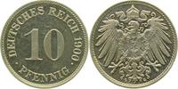 d  013n00G~0.0 10 Pfennig  1900G PP min. Berührungen J 013