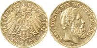 d 10 Mark 29491f~1.8-GG Karl von Württemberg 1891F vz+ 292