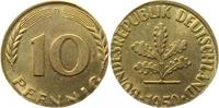 d F38350D1.1 10 Pfennig 50D Messing bfr. RRR 4,2g J 383