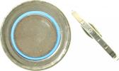 d ROR616---1.5 5 Euro Rohling Klimazonen m. Randinschrift 2017, blaues Polymer !!!!! J 616