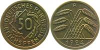 d 31824A~2.0-GG 50 Pfennig 1924A vz mit leichter Korrosion, inkl. Expertise !!!! J 318
