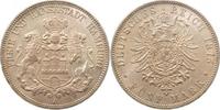     06275J~1.2b-GG 5 Mark  Hamburg 1875J f.stgl, herrliche Patina, min. ... 1675,00 EUR Differenzbesteuert nach §25a UstG zzgl. Versand