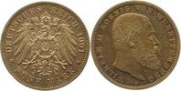     17601F~1.5-GG-PAT 5 Mark   Württ. Wilh. II 1901F vz/stgl leichte gol... 235,00 EUR Differenzbesteuert nach §25a UstG zzgl. Versand