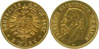 d  18577G~1.3-GG 5 Mark  Baden Friedrich 1877G f.prf/prfr/stgl!!! 1 Krätzerchen J 185