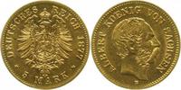 d 5 Mark 26077E~1.3-GG Sachsen, Albert 1877E f.prfr/f.stgl !!! 260