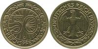 d 32432G~1.8-GG 50 Pfennig 1932G vz+ inkl. Expertise extrem selten !!!!TOP J 324