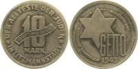 d JL04~2.2m 10Mark Litzmannstadt Mg. f. vz, berieben inkl. Expert. Arciv F. L4a