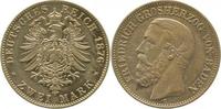 d 2 Mark 02676G~2.1-GG   Baden Friedrich I  1876G f.vz/vz !!!! J 026