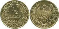 d 01608G~1.1a-GG 0.5 Mark 1908G prfr/stgl !!! Top EA, schönste Stück je gesehen J 016