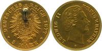 d 19577D~1.5b 5 M Ludwig II 1877D fast stgl mit deutliche Broschierspur 195