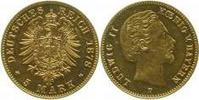 d 19578D~1.5a-GG 5 M Ludwig II 1878D vz/stgl EA seltener Jahrgang 195
