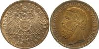 d 5 Mark 02999G~1.3-GG-PAT   Baden 1899G Friedrich I   f.stgl/f.prfr !!! herr.l Patina J 029