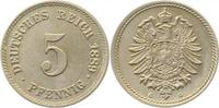 d 1.3 5 Pf 00389G~1.3 5 Pfennig 1889G prfr/stgl/f.prfr !!!! J 003