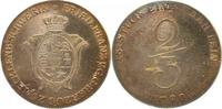  2/3 Taler   2-3-Th-Meckl-1790-GG   Meckl.-Schwerin 1790 prfr/stgl kl. S... 985,00 EUR Differenzbesteuert nach §25a UstG zzgl. Versand