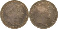 d Th-Bay-1842-1.2-GG Bayern Doppelthaler 1842 Hochzeit f.stgl !!! Thun