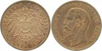 d 5 Mark 02901G~1.5-GG-PAT 1901G Friedrich v. Baden vz/stgl herrl. Patina J 029