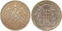     06596J~2.8-GG 5 Mark  Hamburg 1896 J ss+ J 065 365,00 EUR Differenzbesteuert nach §25a UstG zzgl. Versand