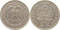 d 5 RM 33128J~1.3-GG 5 Reichsmark 1928J Eichbaum prf/f.prf J 331