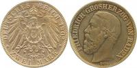 d 02901G~2.1-GG-PAT 5 Mark Friedr.I Baden 1901G vz- extrem selten !!! J 029