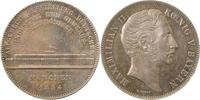 d DTh-Bay-1854-1.5-GG Bayern D.Thaler 1854 Industrieausstellung vz/stgl EA !!! Thun