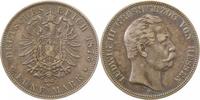 d  06775H~2.8-GG-PAT 5 M 1875H Ludw. v. Hessen SS+ Patina J 67
