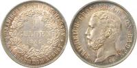 d 1 Gulden Gld-Bad-1867-1.1a-GG Baden 1867 prf/stgl Landessch.TOP herrloche Patina AKS138