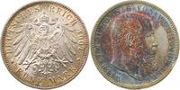 d 17607F~1.5b-GG-PAT 5 Mark Württ. 1907F vz/stgl Rndf. herrliche Patina J 176