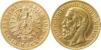     18676G~2.5-GG 10 Mark   Friedrich I von Baden 1876G ss/vz !!! J 186 625,00 EUR Differenzbesteuert nach §25a UstG zzgl. Versand