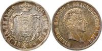d 1 Taler Th-BS-54-1.8-GG-PAT Braunschweig 1854B !!! vz+ herrl. Patina Thun-