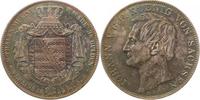d DTh-SA55-1.3-GG-PAT Sachsen D.Thaler 1855F f.prfr/f.stgl herrliche Patina Thun338