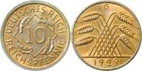 d 31729G~1.1 10 Pfennig 1929G prfr goldene Patina !!! J 317