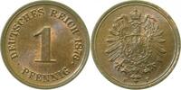 d 1 Pf 00176F~1.2-H 1 Pfennig 1876F prägefrisch J 001