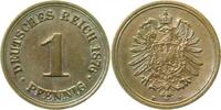 d 1 Pf 00176B~1.2b-H 1 Pfennig 1876B prfrl!!! beide Mzz. deutlich 2x J 001