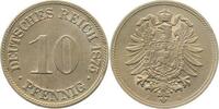 d 00475G~1.1-H 10 Pfennig 1875G f.stgl/prägefrisch !!!! J 004