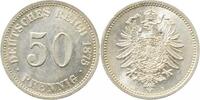 d 00775B~1.5a-H 50 Pfennig 1875B vz/st Erstabschlag 1! J 007