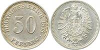 d 00775C~1.5-H 50 Pfennig 1875C vz/st matt J 007