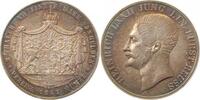 d 2 Thaler Th-Re-47-1.1-GG-PAT Reuss Ebersdorf 1847 prfr/stgl, schöne Patina !!! TOP Thun283