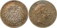 d 10406A~1.3a-GG-PAT 5 Mark Wilhelm II 1906A f.prfr/f.stgl EA leichte goldene Patina J 104