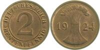 d 1.1 2 Pf 30724D~1.1 2 Pfennig 1924D prfr/stgl J 307