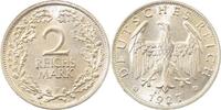 d 1.1 2 RM 32027F~1.1 2 Reichsmark 1927F prfr/stgl !!!! J 320